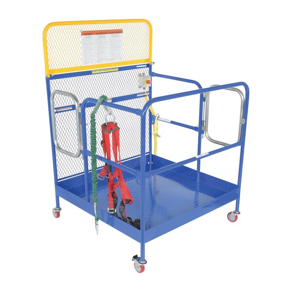 FULL FEAT WORK PLATFORM W/CASTRS DUAL ENTRY 48X48
